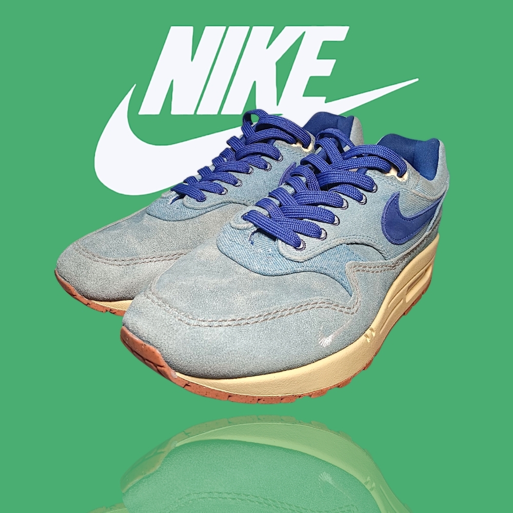 Nike DV3050-300 Air Max 1 Premium Dirty Denim Men's 8/Women’s 9.5 VGUC